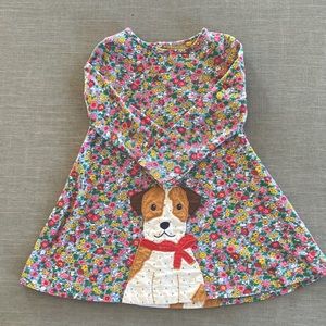 Mini Boden Puppy Appliqué Dress